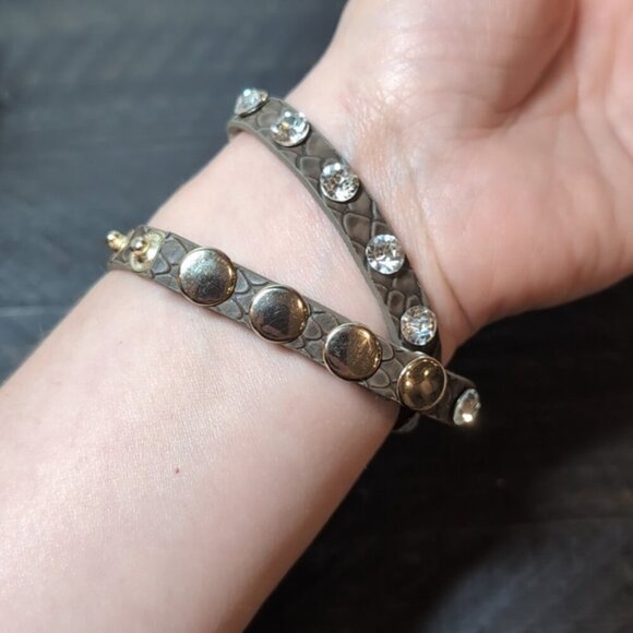 Osirock Quartz Wrap Bracelet Watch Faux Leather Faux Diamond Gold Rhinestone - Picture 7 of 10